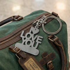 Premium Metal Love You Keychain 1 Pc