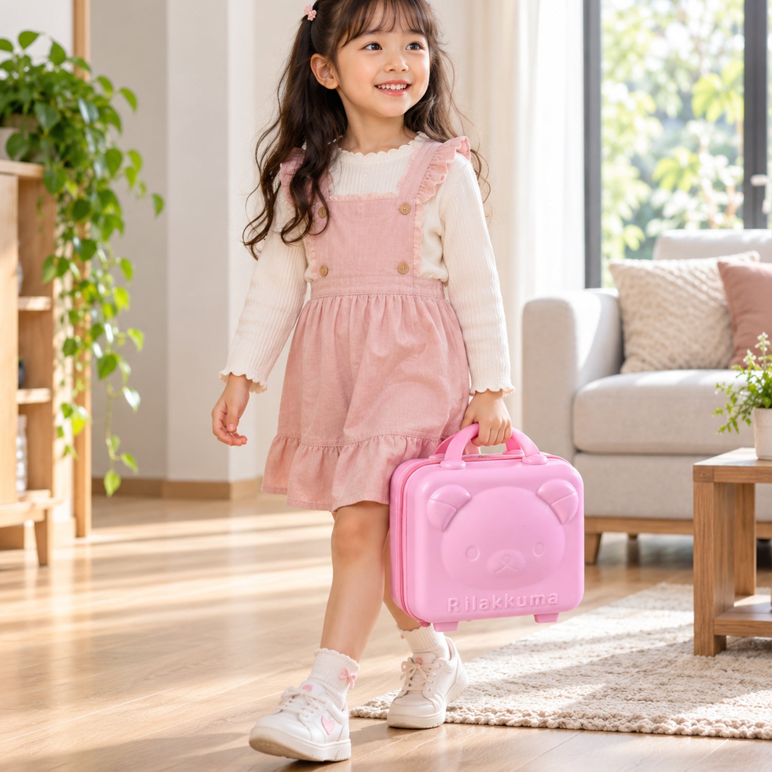 Kids Bear-Shaped Hard Shell Carry Case with Handle
