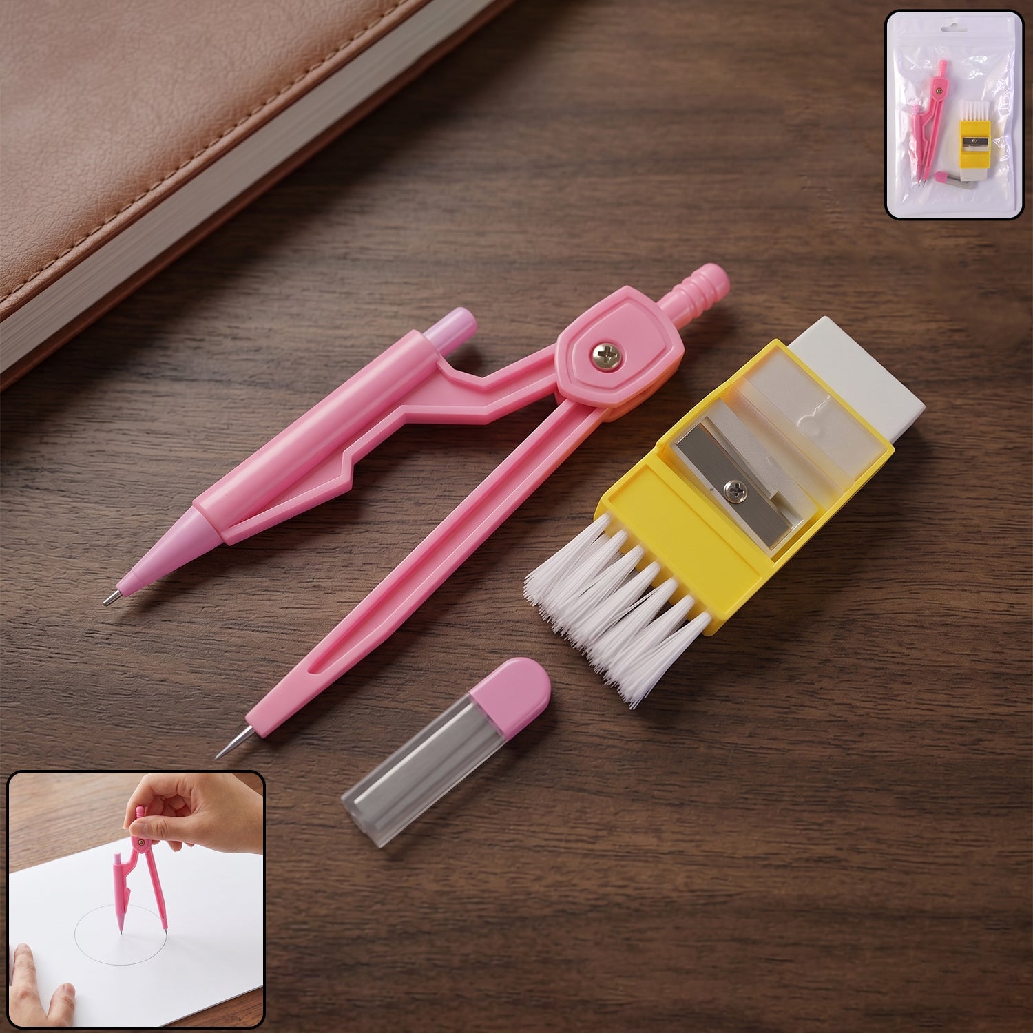 Kids mini stationery geometry set