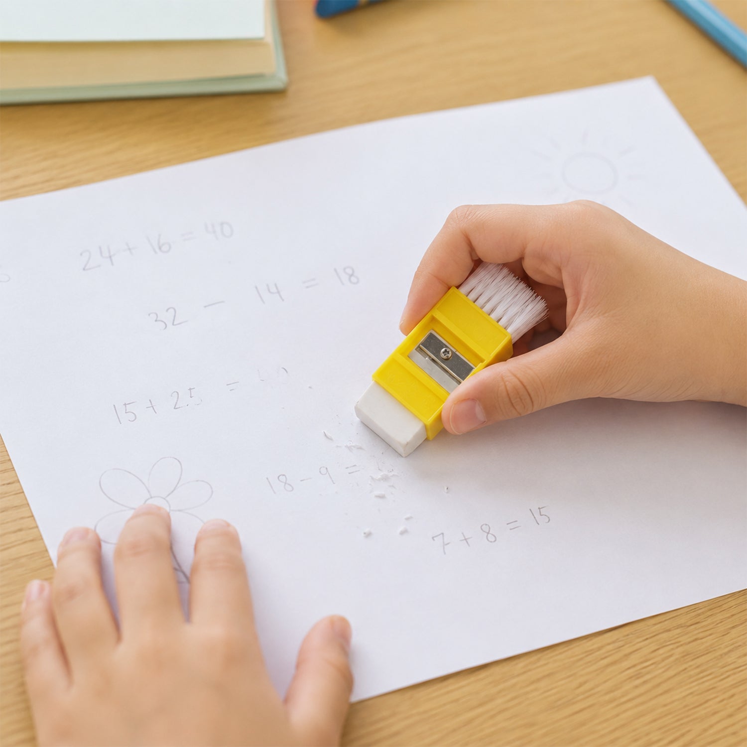 Geometry tools protractor ruler