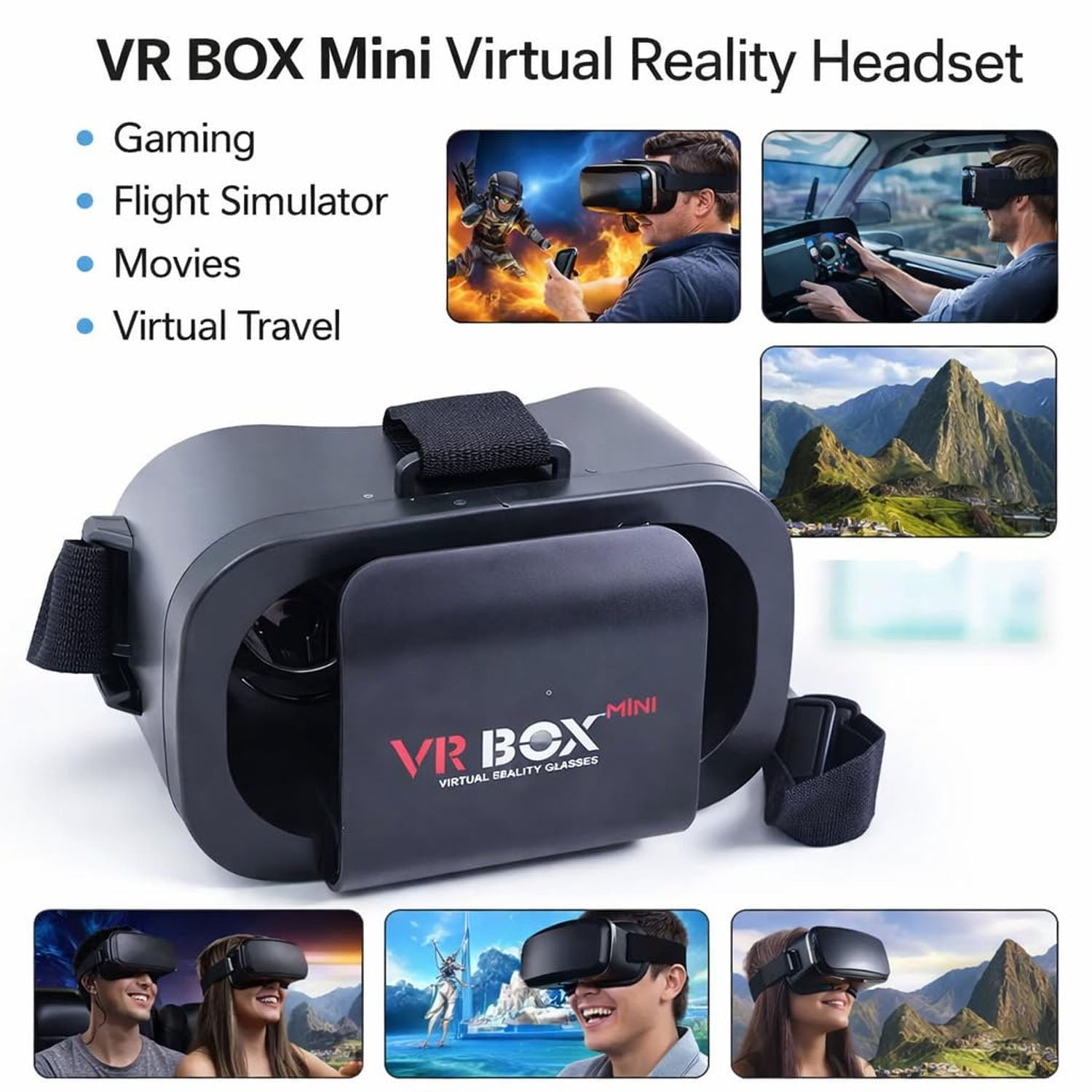 Virtual Reality VR Box Headset (1 Pc)