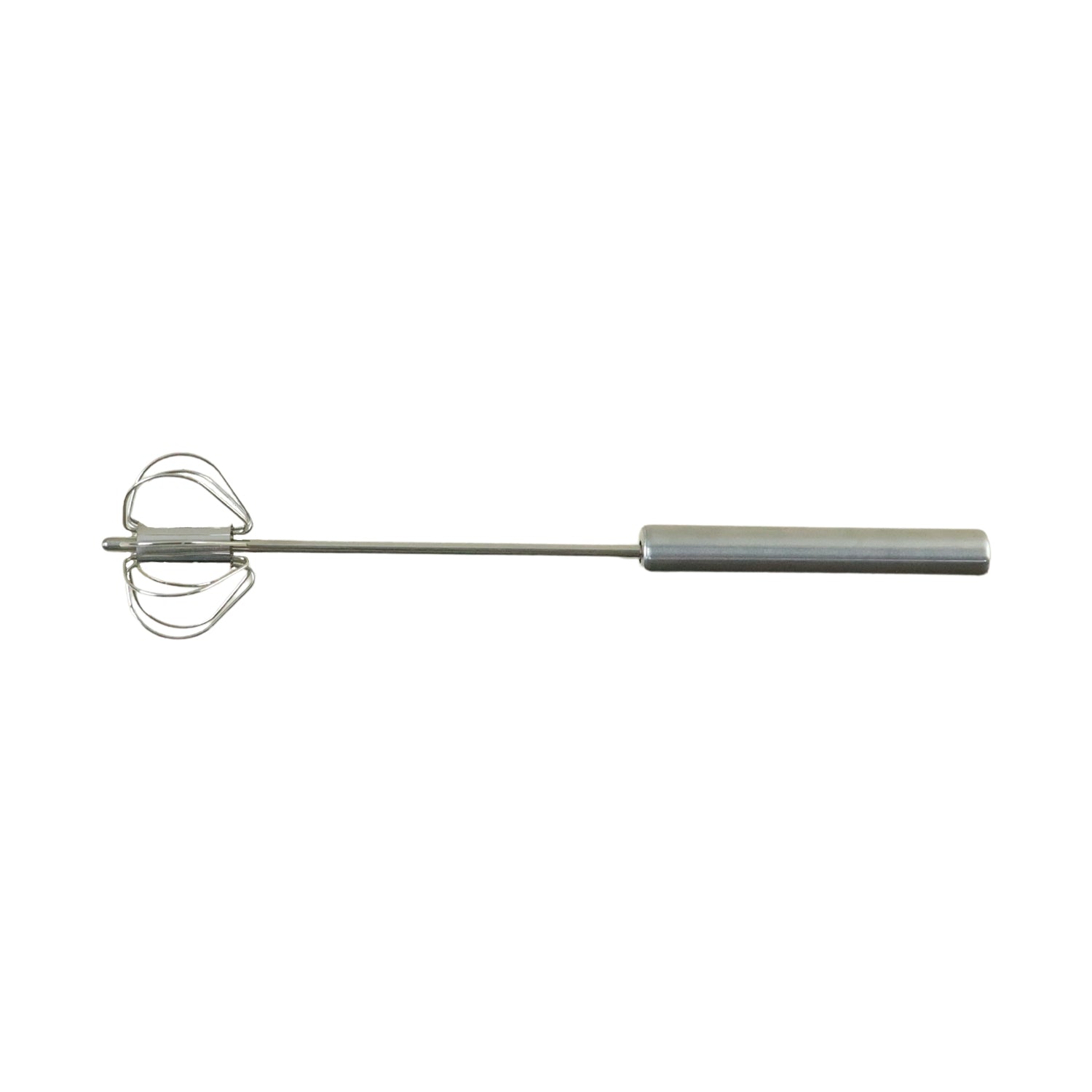 Stainless Steel Hand Push Rotary Whisk (1 Pc, 29 Cm)