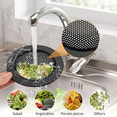Kitchen sink drain filter with fine mesh to stop clogs