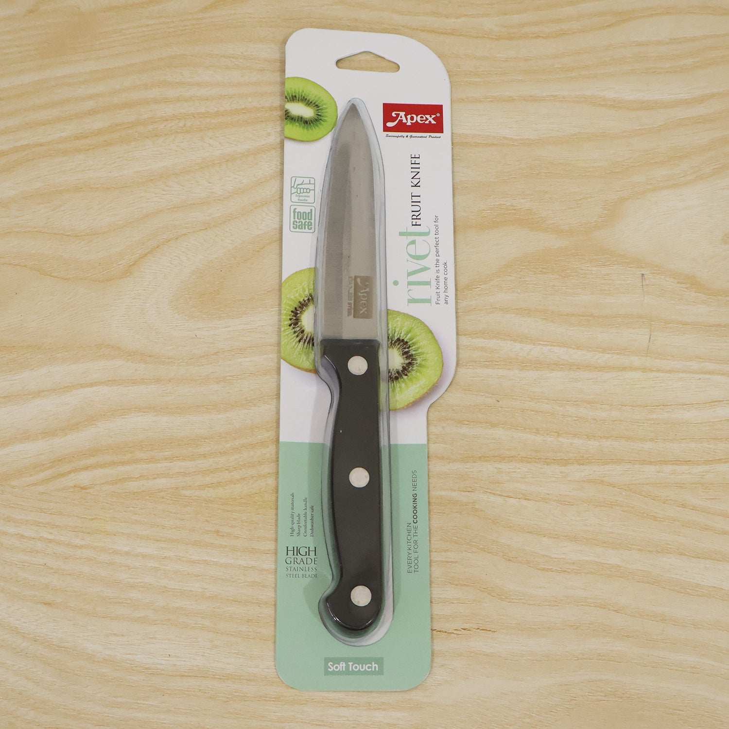 Live photo of Apex stainless steel fruit knife