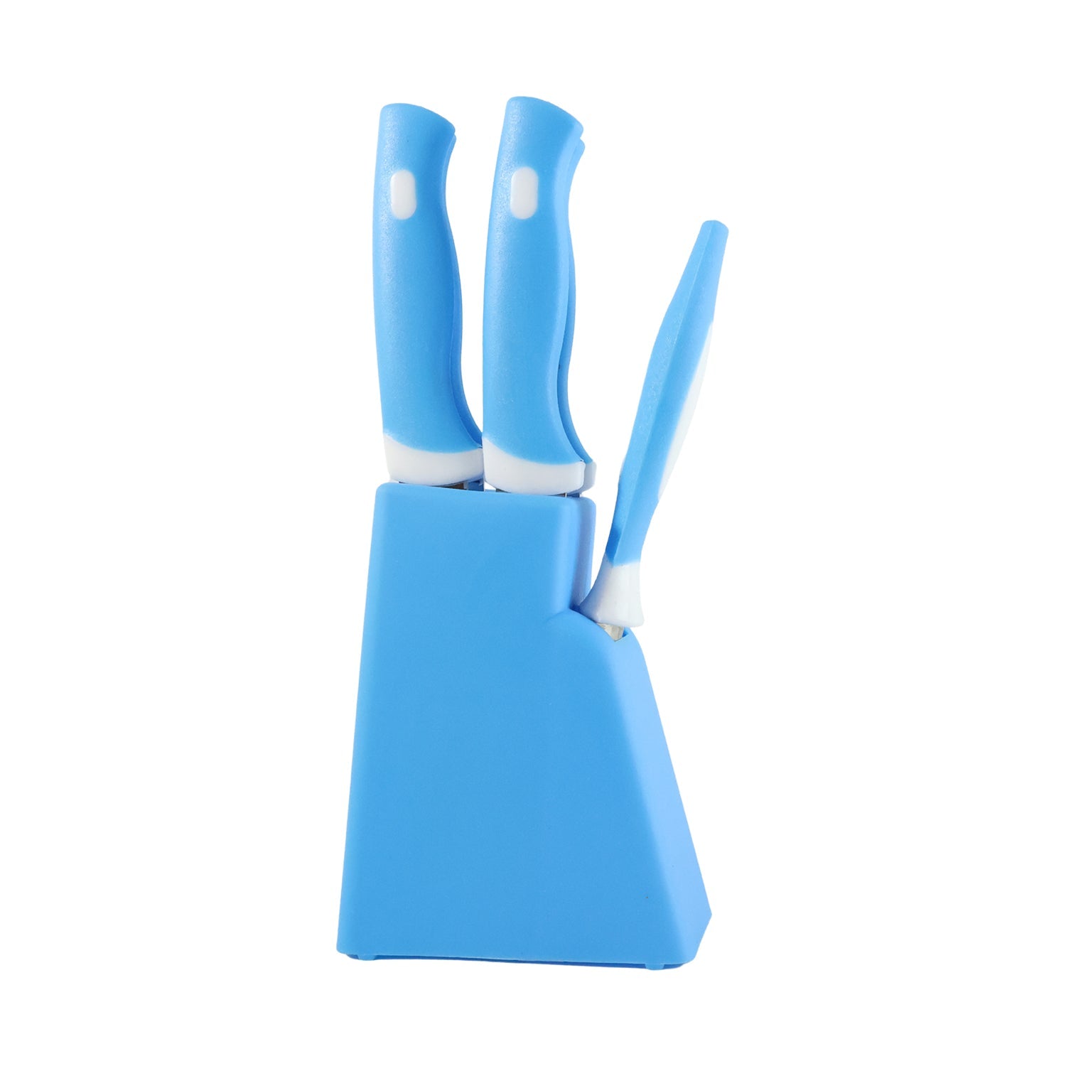 Variety of knives and peeler in kitchen knife set