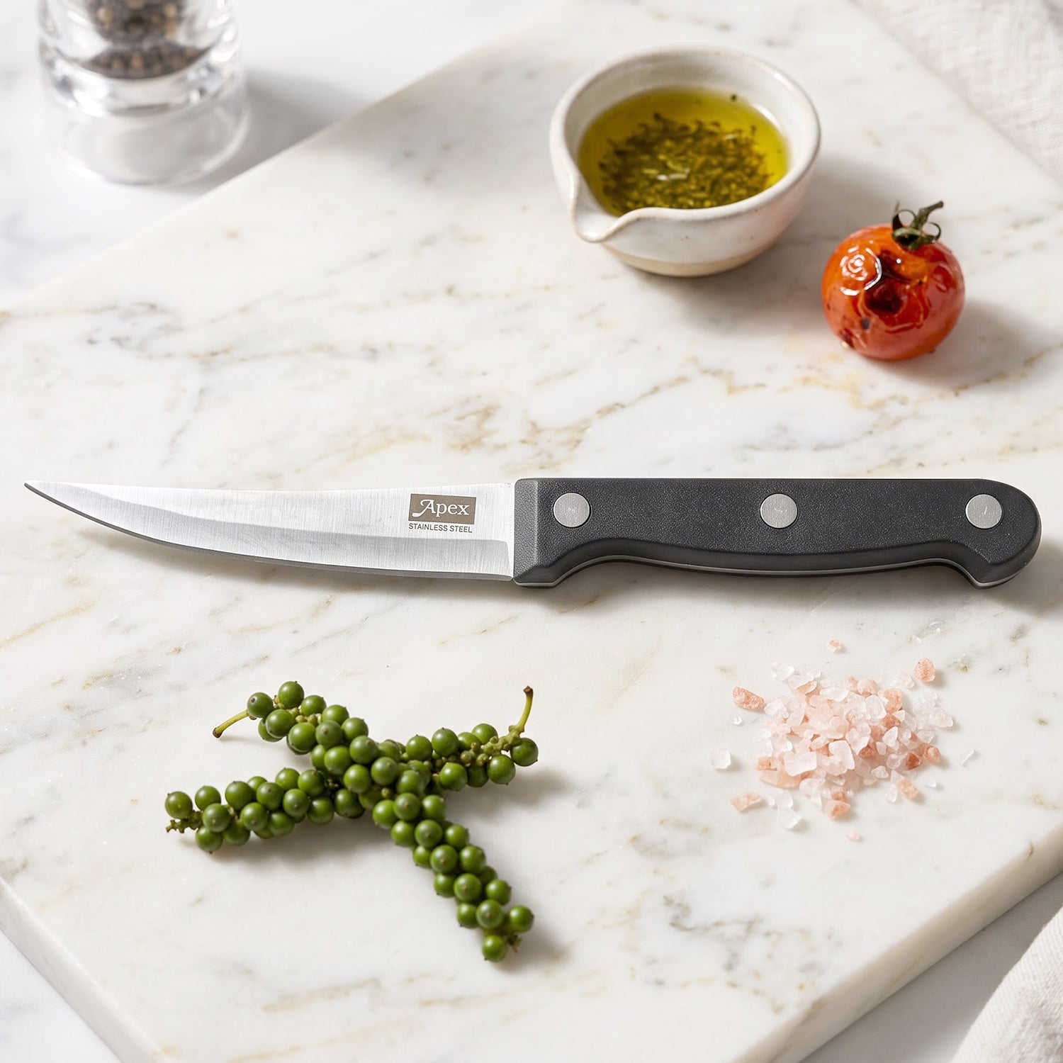 Steak knife set at a dining place setting