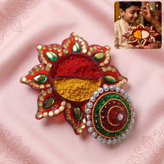 Handwork Decorative Kumkum Dani front view
