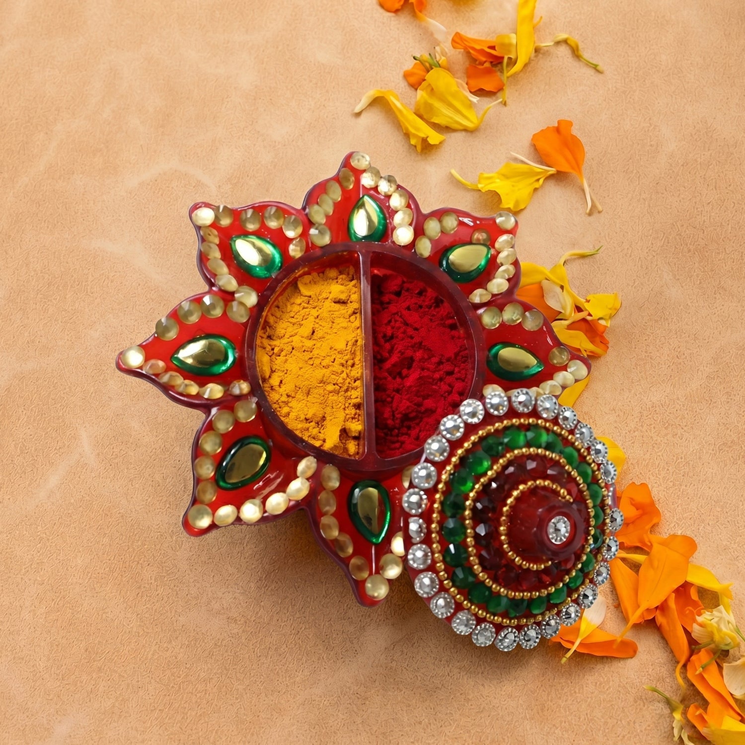 Handwork Decorative Kumkum Dani (1 Pc)