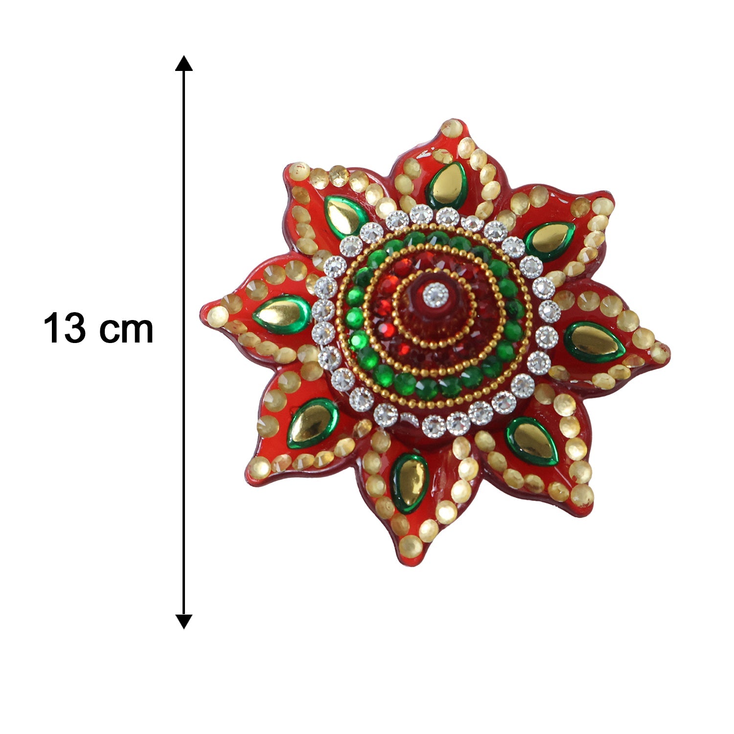 Size reference image of kumkum dani