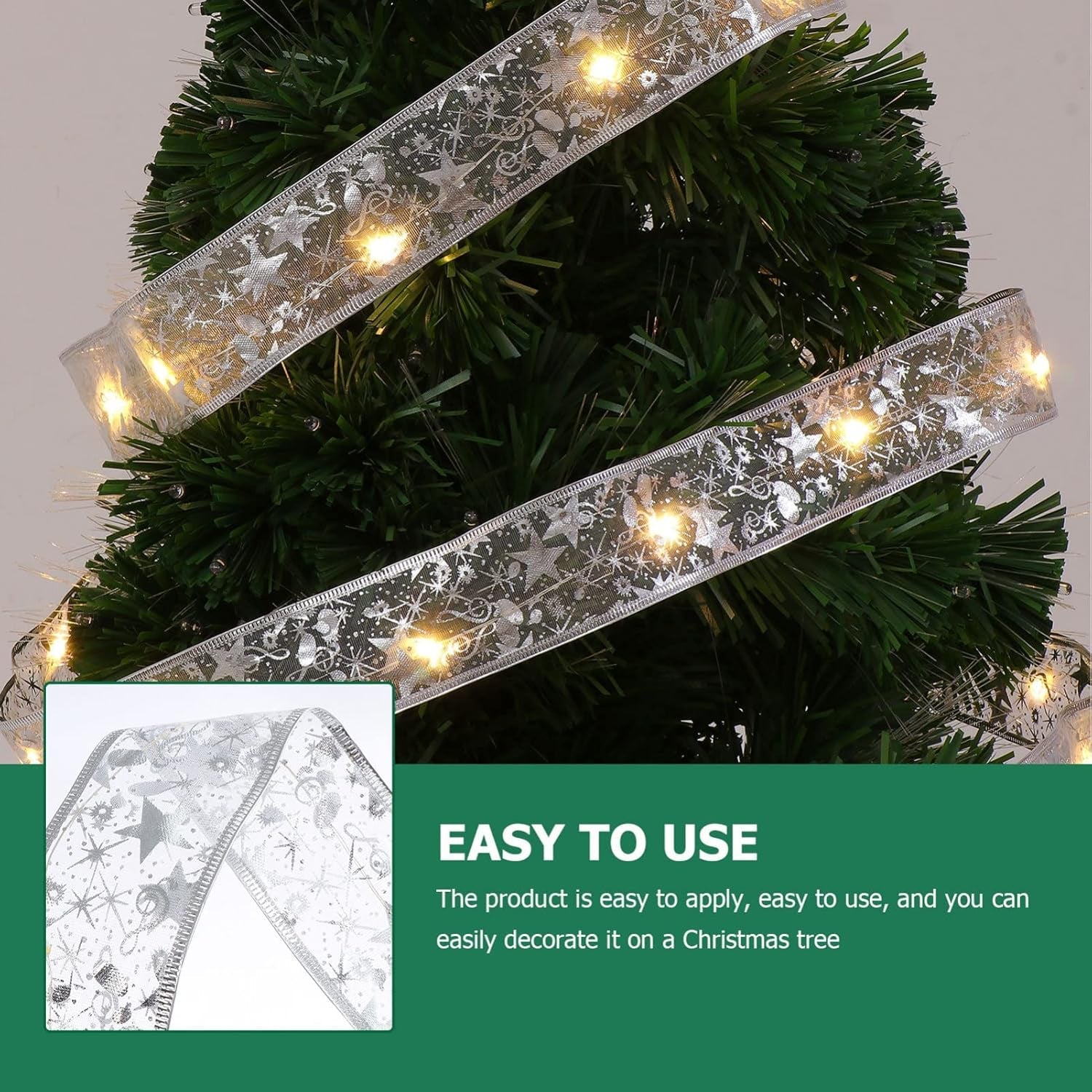Flexible LED ribbon light strip glowing