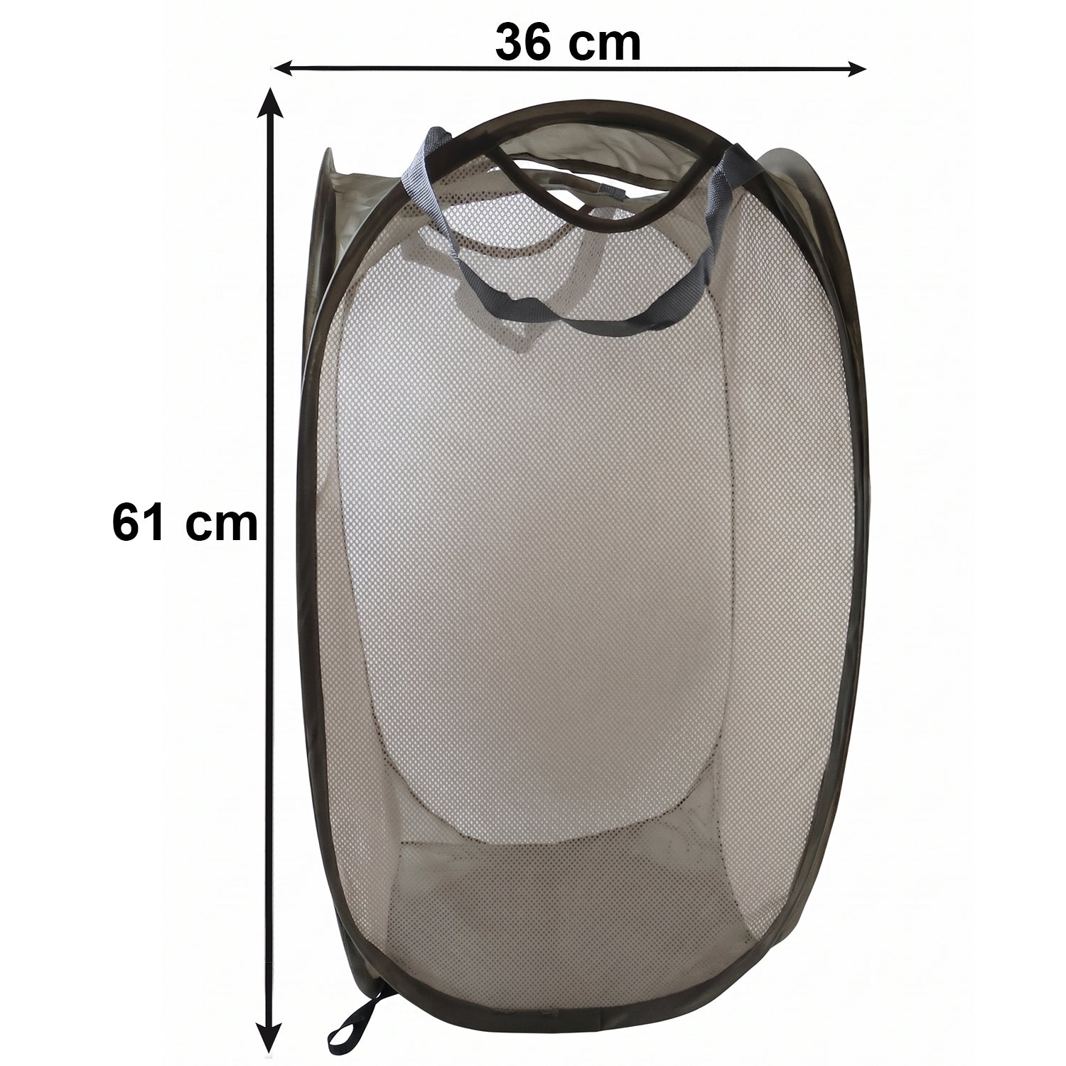 Foldable Mesh Laundry Basket Clothes Storage Bag (1 Pc, Mix Design & Size)