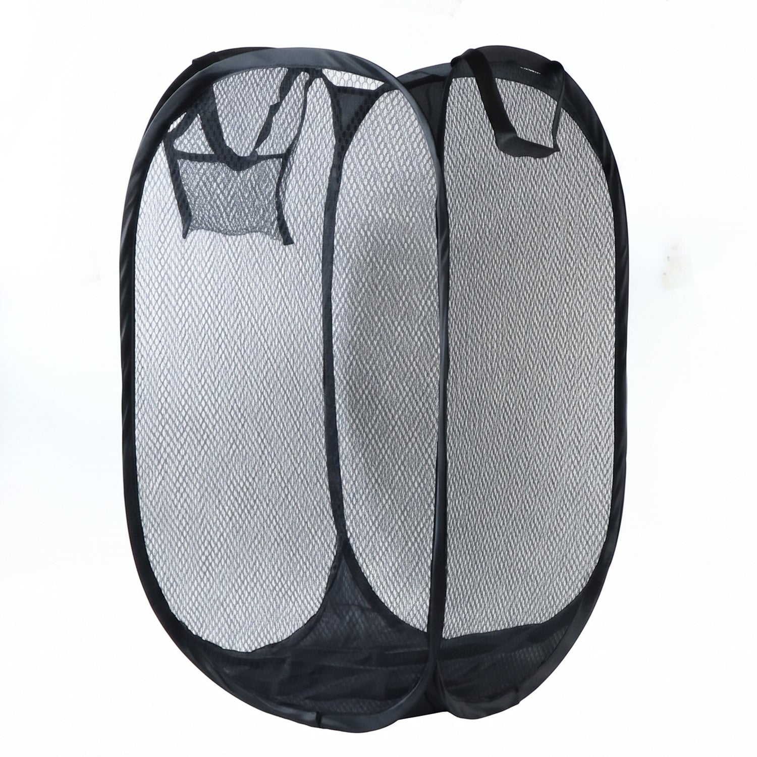 Collapsible Mesh Laundry Hamper Portable Clothes Storage Basket(1 Pc,34x34x57cm)