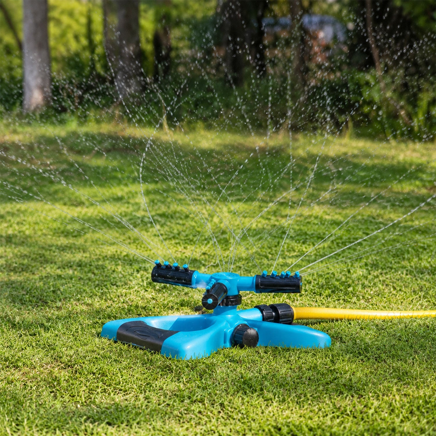 Durable outdoor sprinkler system ideal for lawns, nurseries, and green spaces