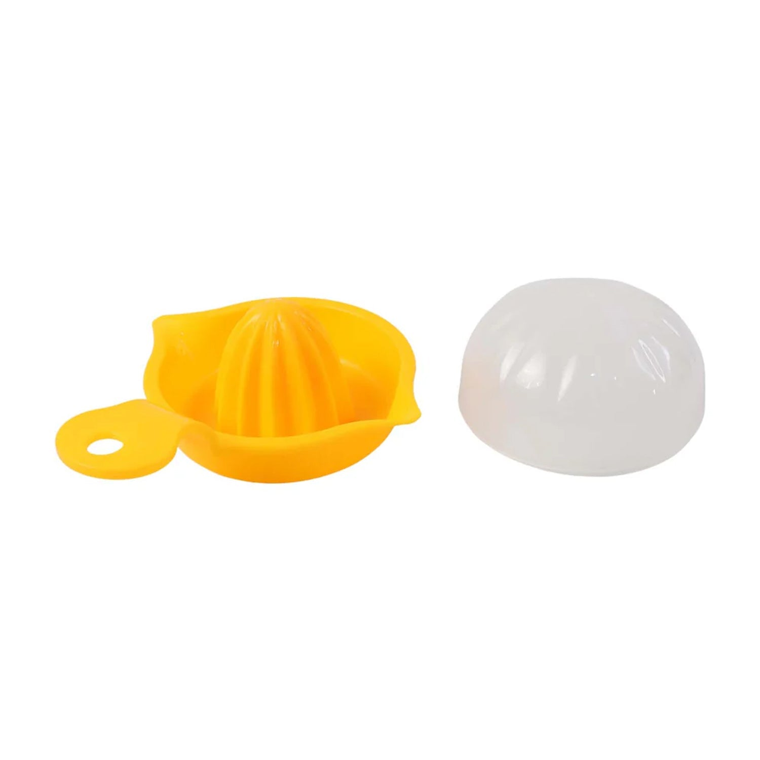 Ergonomic handle of citrus juicer with hanging hole