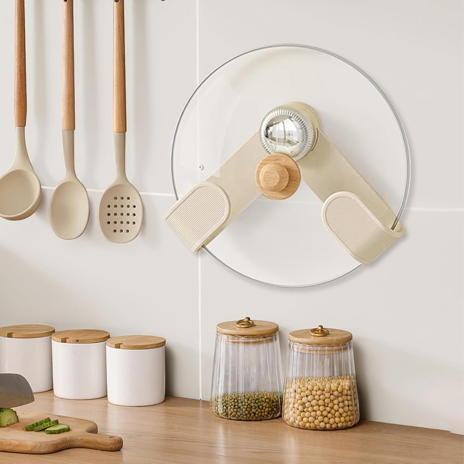 Adjustable Kitchen Pot Lid Holder Clip (1 Pc)