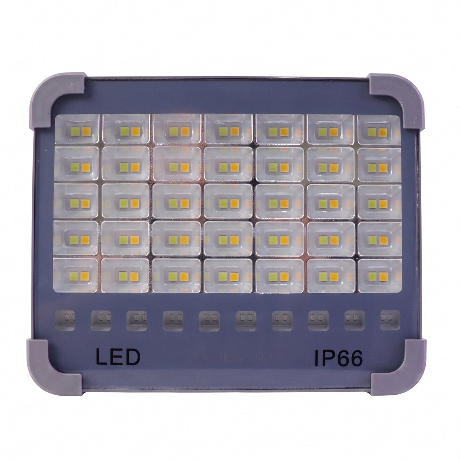 Versatile outdoor flood light with bright LED array, solar and USB charging features