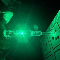 Digital voltage tester pen showing LED indicators
