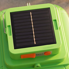 Close-up of durable ABS plastic body and LED panels of outdoor flood light