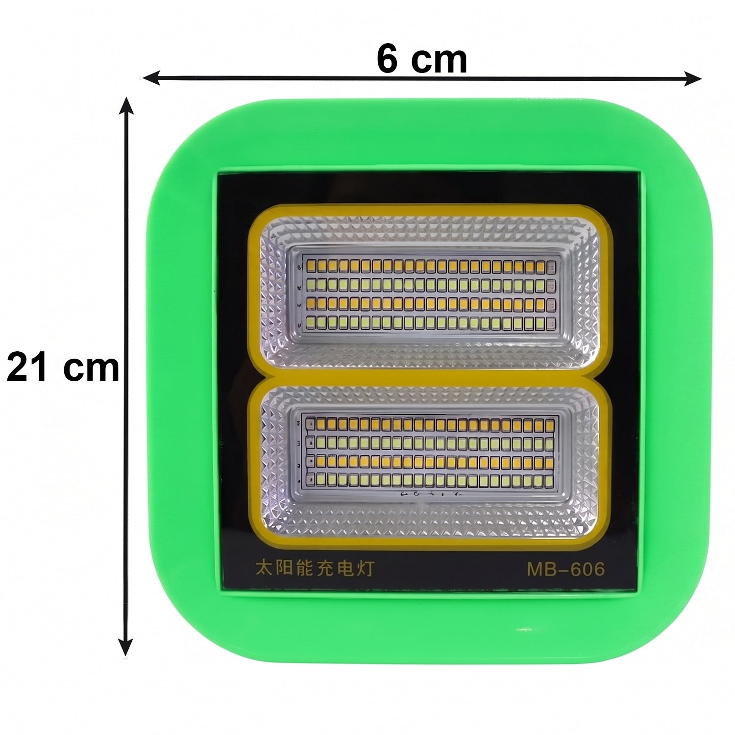 Weather-resistant outdoor LED flood light in yard setting