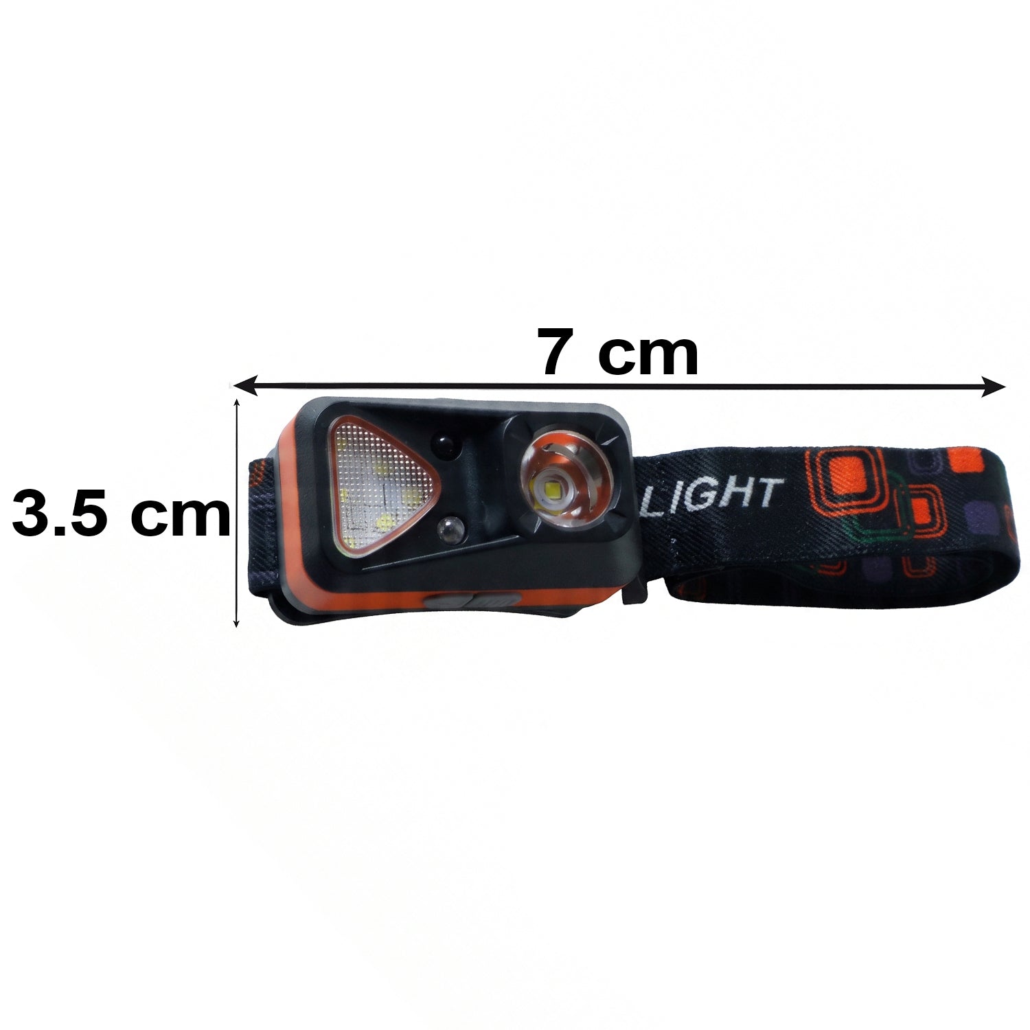 LED headlamp size details