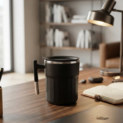 Close up of the matte black finish