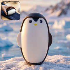 Close-up of penguin shaped lint roller