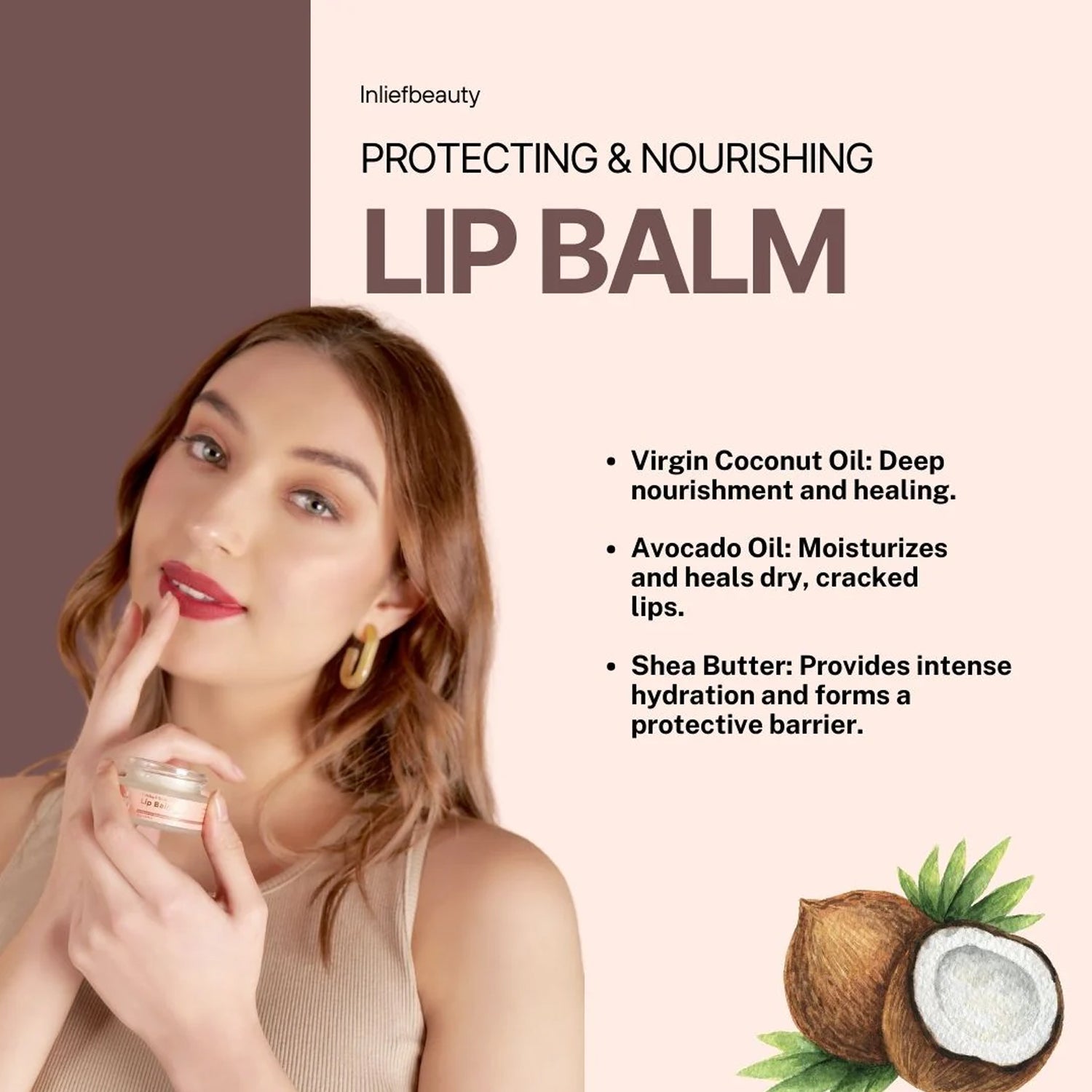 In'lief Moisturizing & Nourishing Lip Balm (1 Pc / 15 Gm)