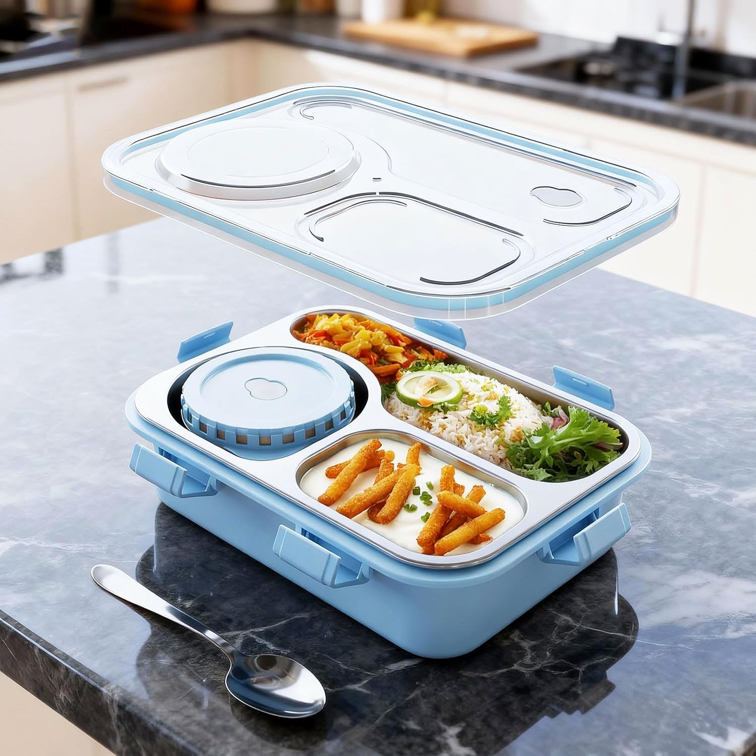 DeoDap Lunch Box angled view