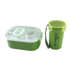 Lunch box set including fork and spoon cutlery combo
