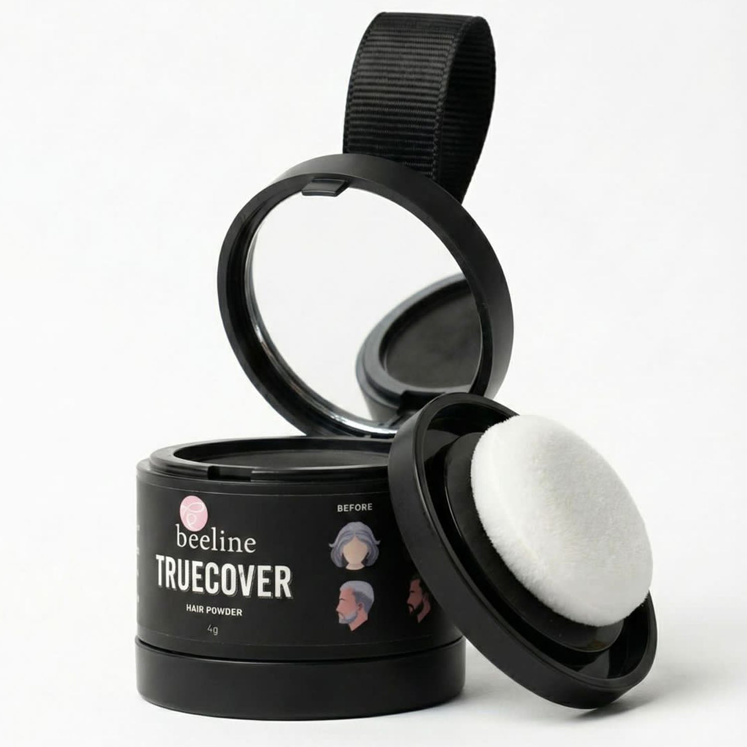 Magic Hairline Color Powder (1 Pc, 4 Black Color)