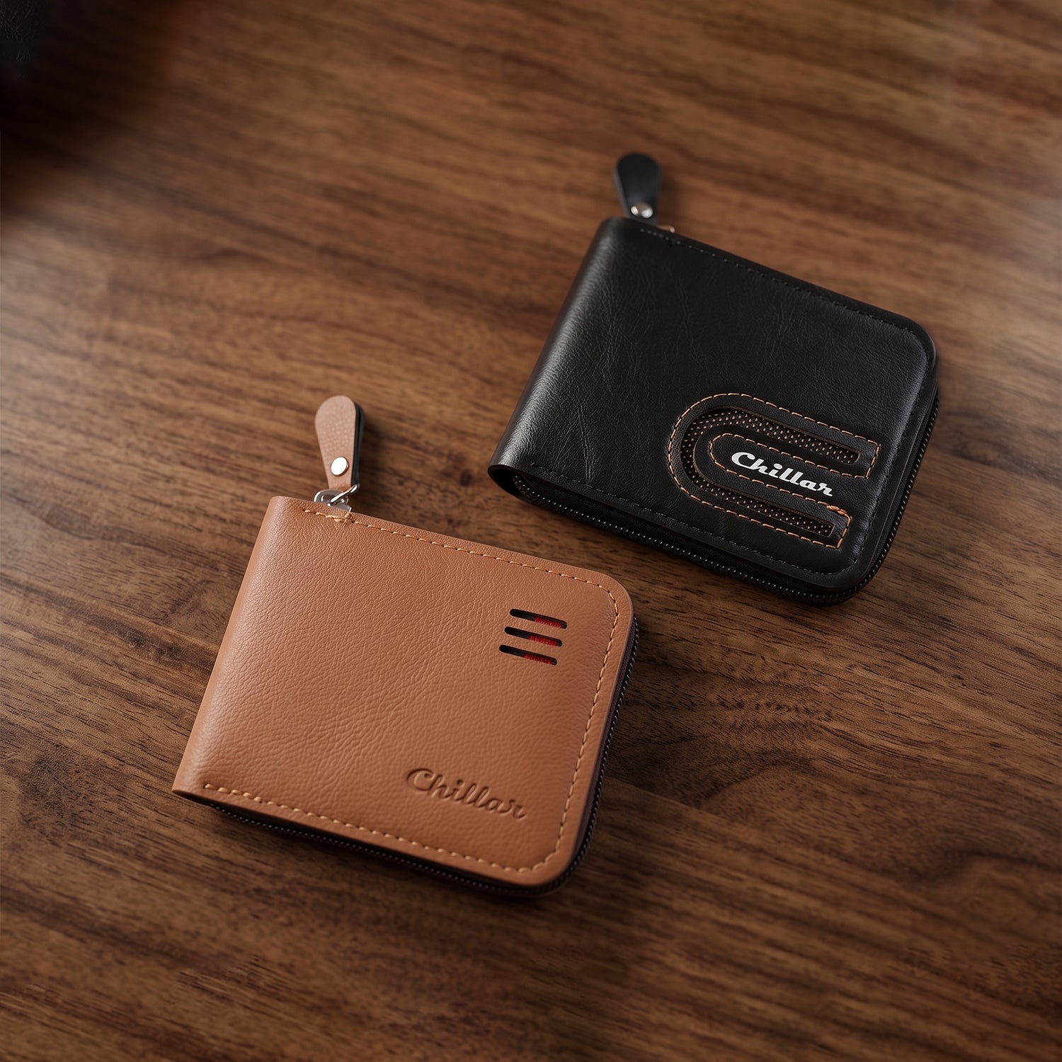 Premium Zip-Around Card Holder Wallet (1 Pc)