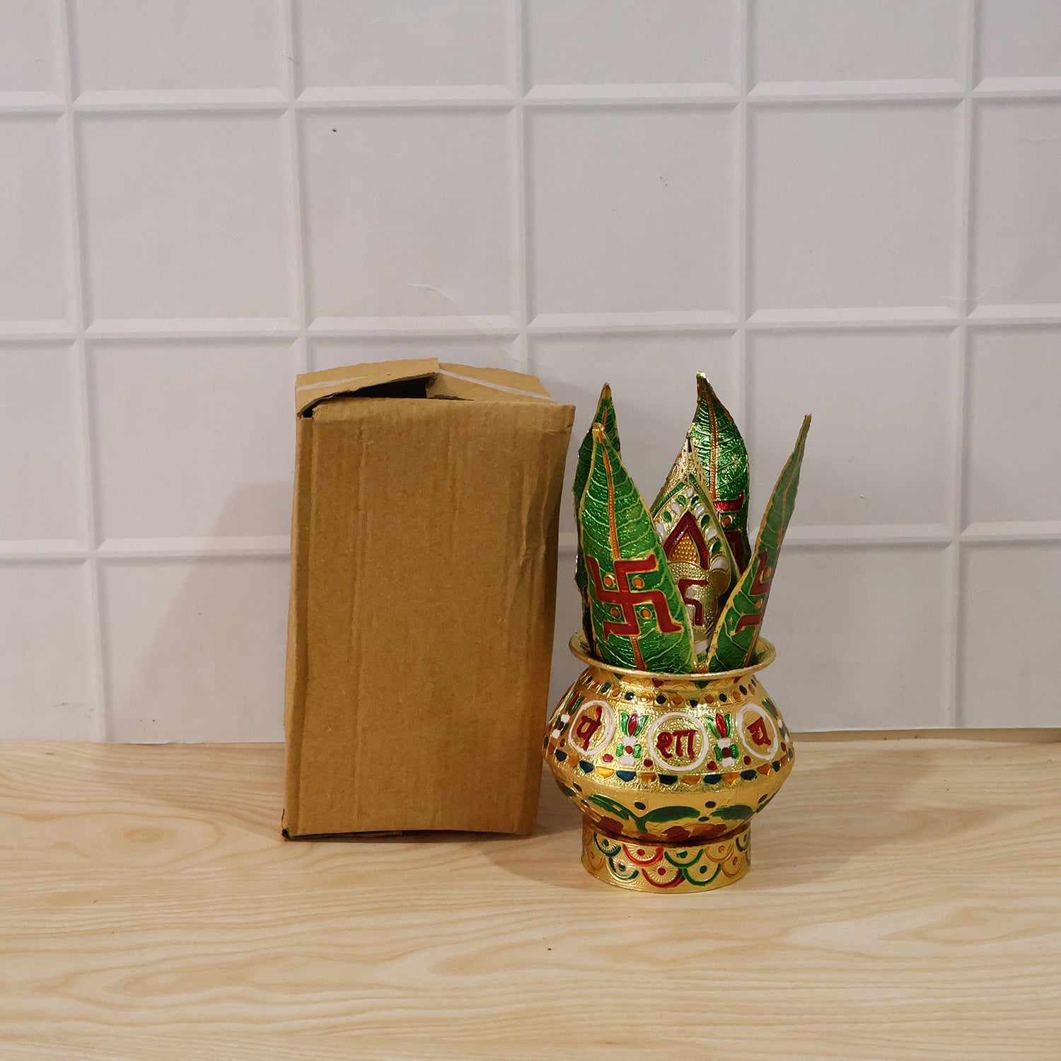 Traditional Decorative Pooja Kalash (1 Set)