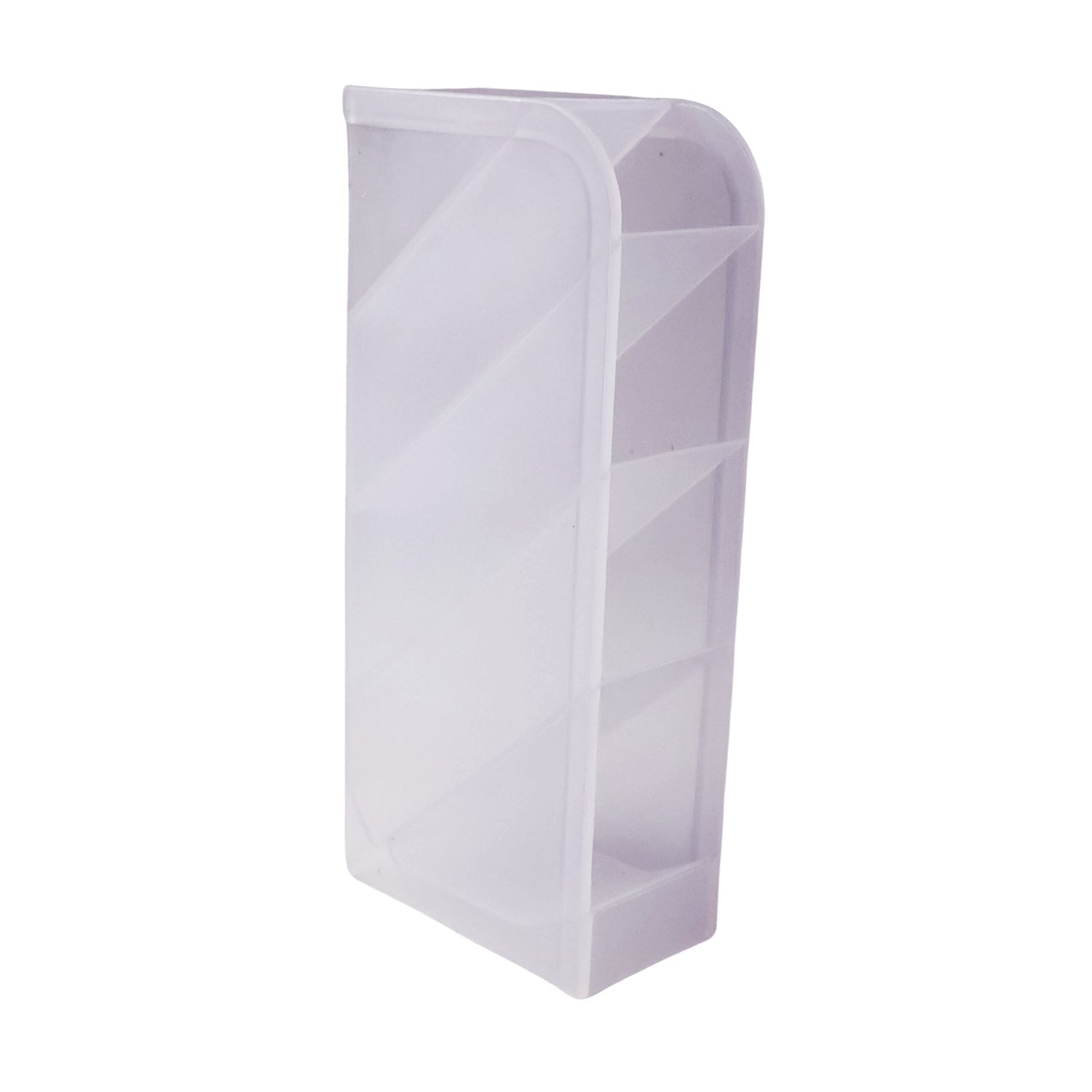 Stationery organizer with transparent compartments