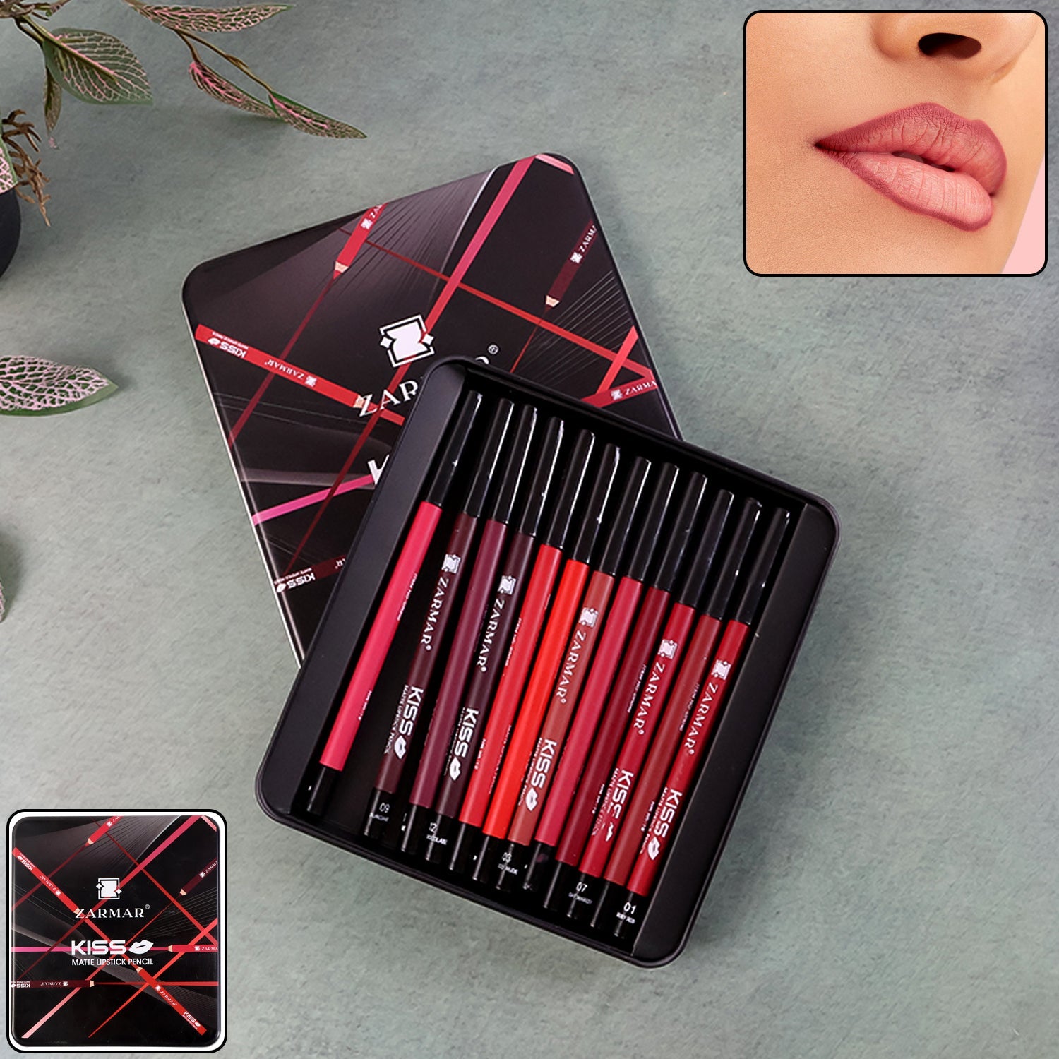 Matte lipstick pencil pack