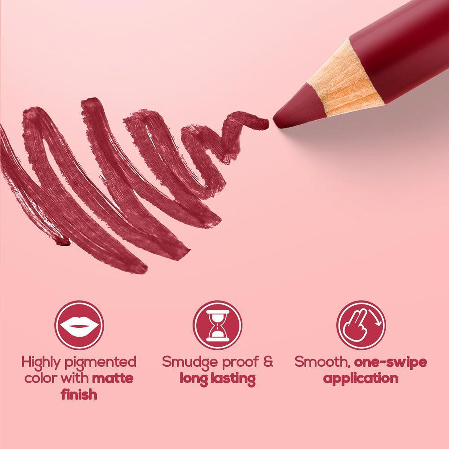 Matte lip pencil colors