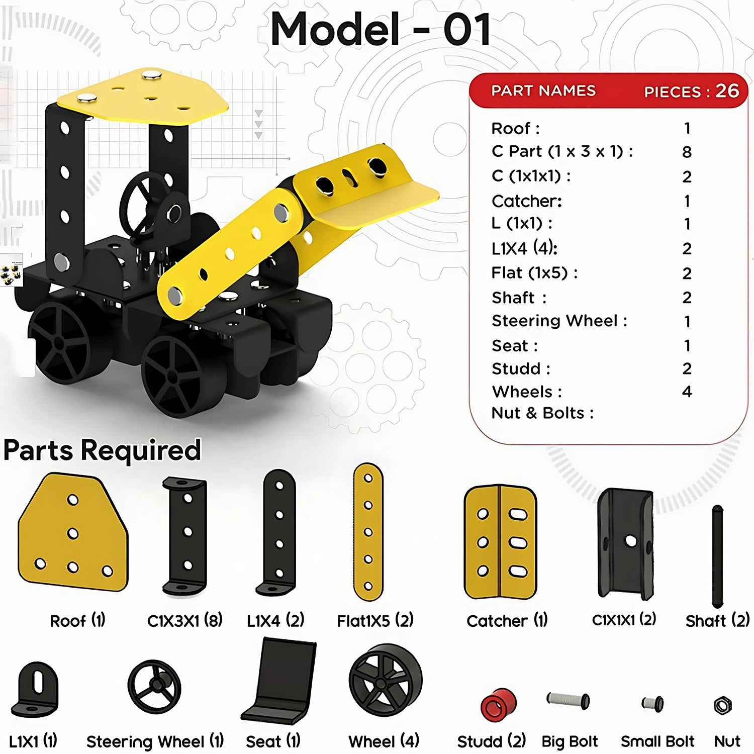Child assembling a robot model from Aditi STEM Mecha Racer Kit