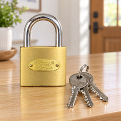 Solid Imitation Copper Lock with Hardened Steel Shackle