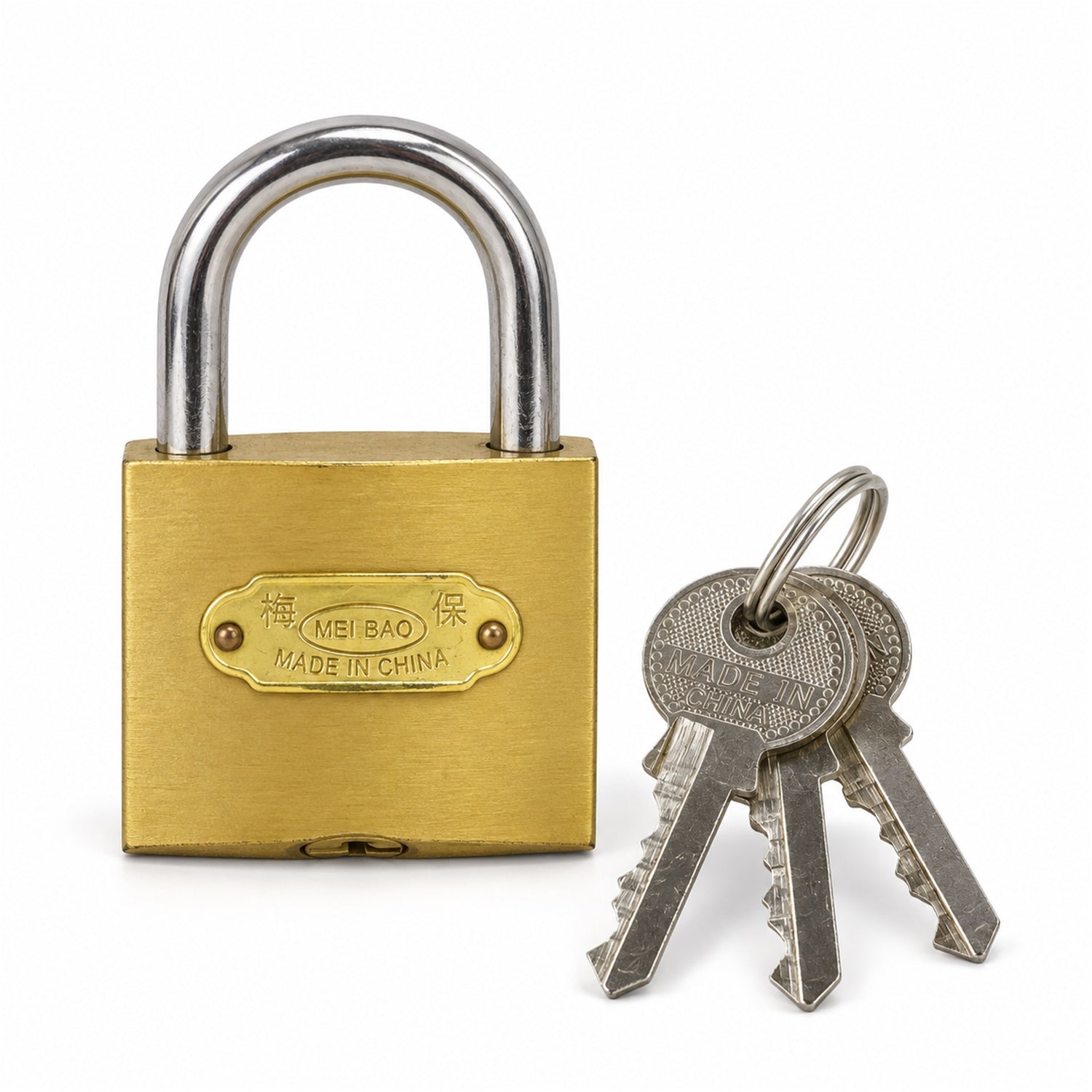 Solid Imitation Copper Lock with Hardened Steel Shackle