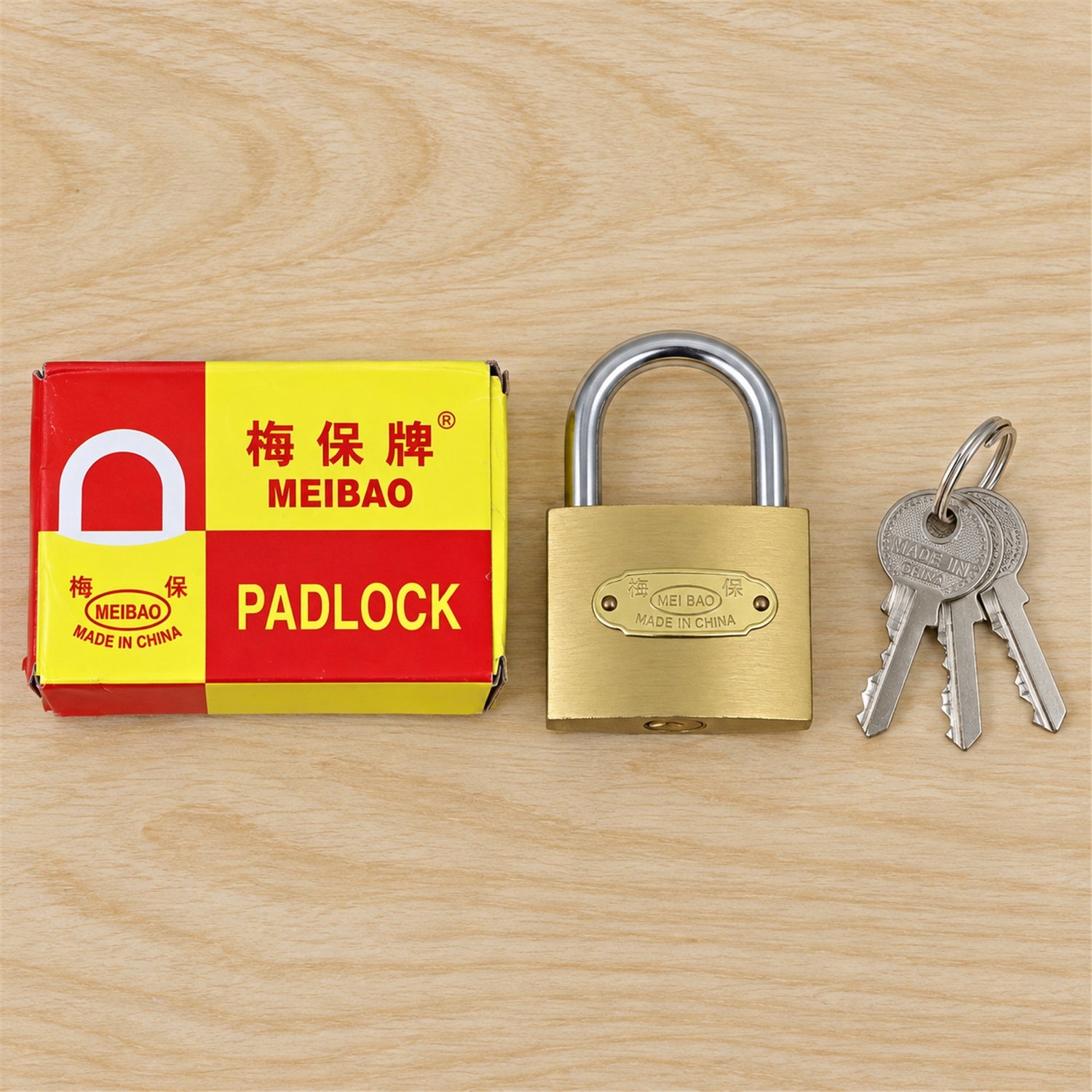Solid Imitation Copper Lock with Hardened Steel Shackle