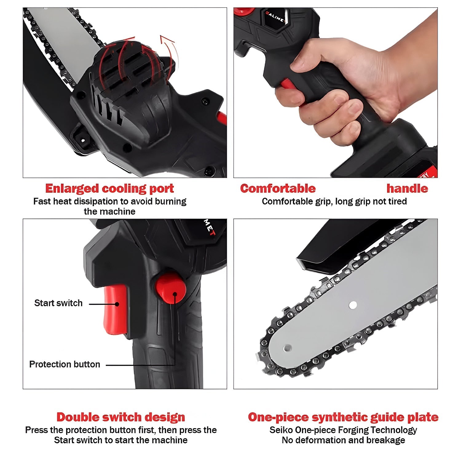 DeoDap Cordless Mini Electric Chainsaw - feature