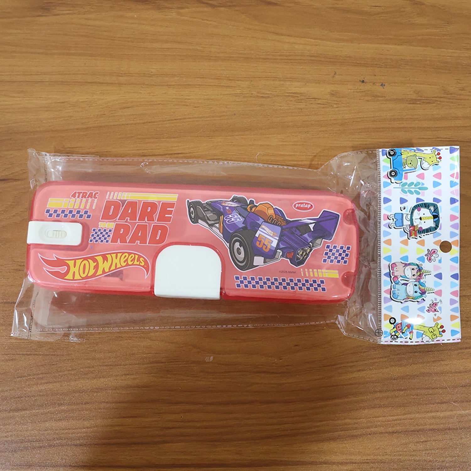 LED Light Cartoon Plastic Pencil Box for Kids â€“ Durable Organizer