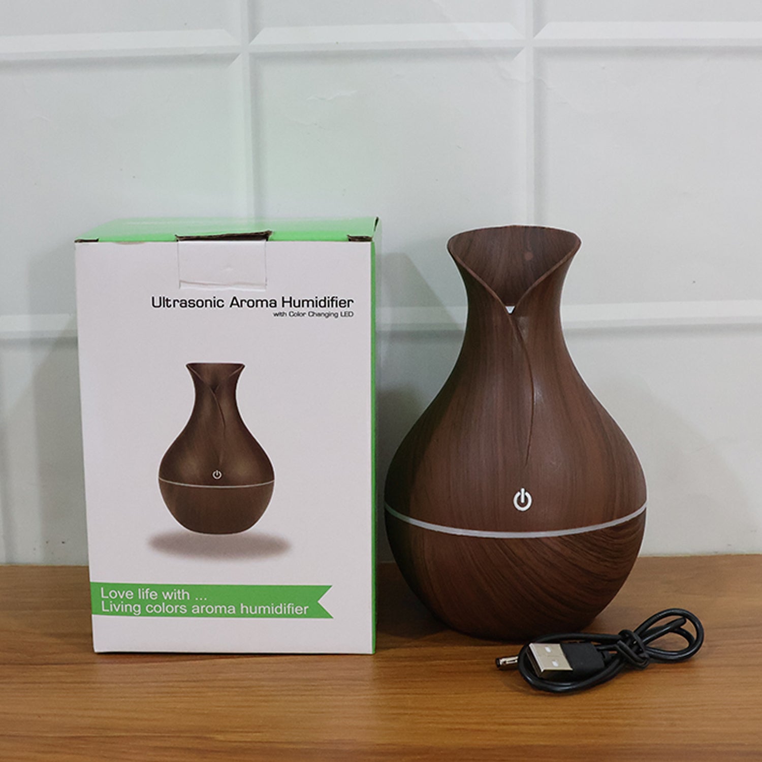 Mini Wooden Vase Pot Diffuser humidifier extra image 2