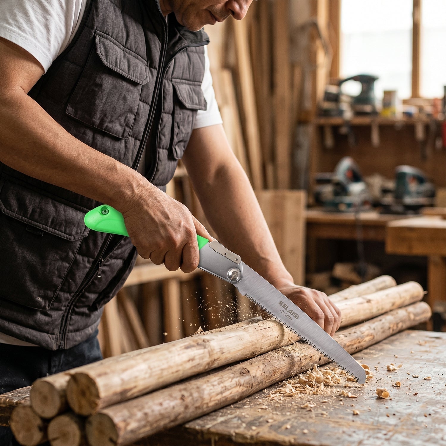 Versatile folding saw suitable for outdoor camping, gardening, and DIY projects