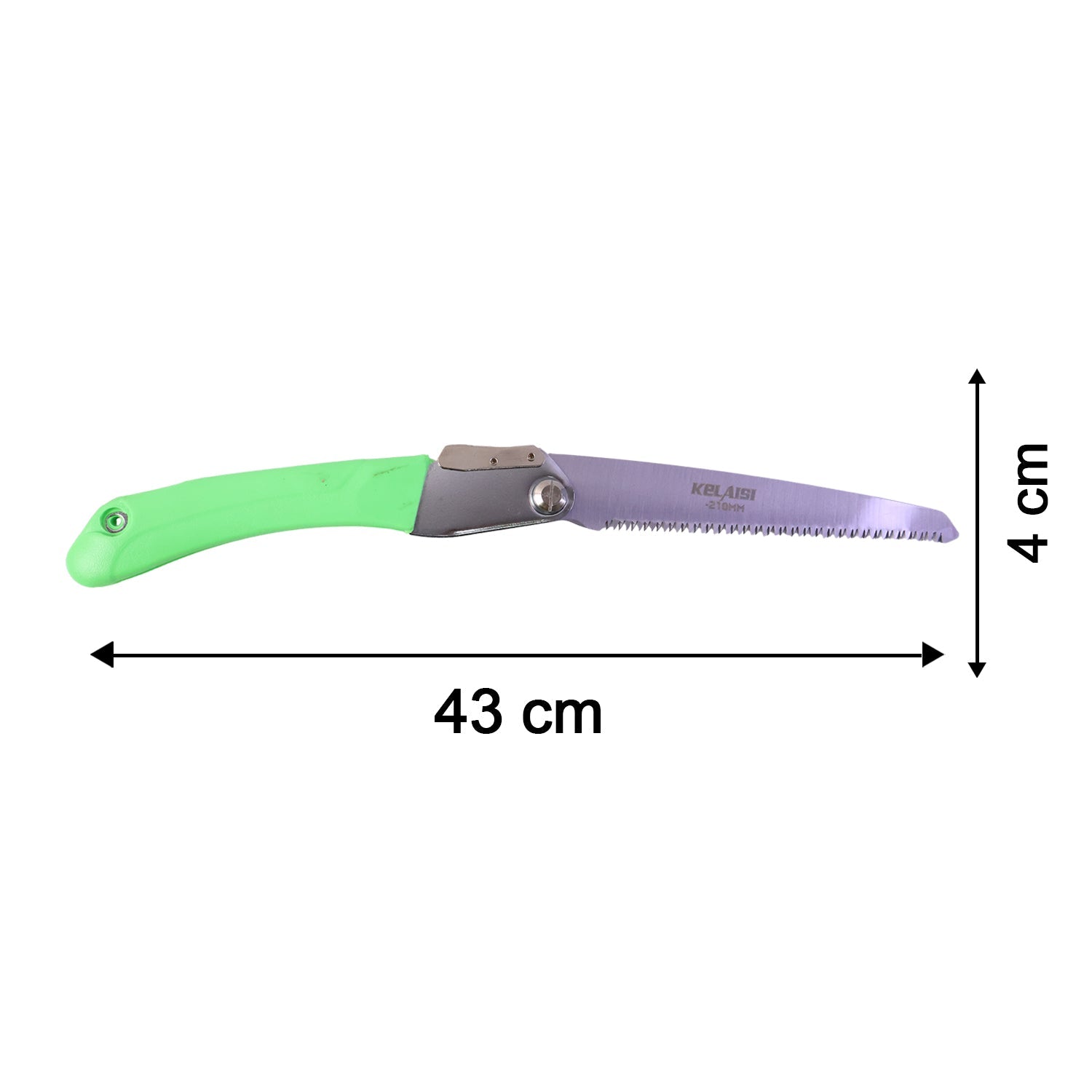 Packaging of gardening folding saw with 210mm blade in eco-friendly box
