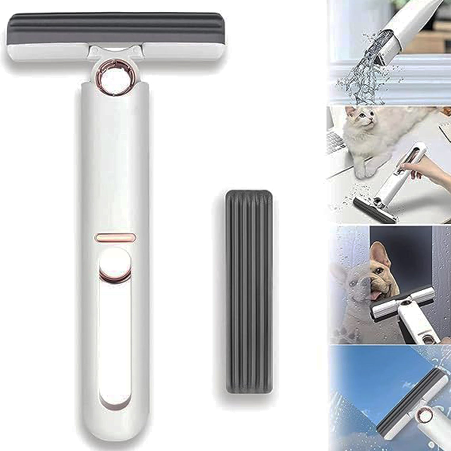 Portable Self-Squeeze Mini Mop â€“ Strong Absorbent Mop for Bathroom & Kitchen