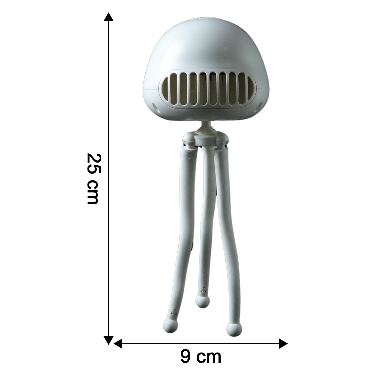 Handheld Mini Fan with LED Star Projector Flexible Tripod Stand (1 Pc)
