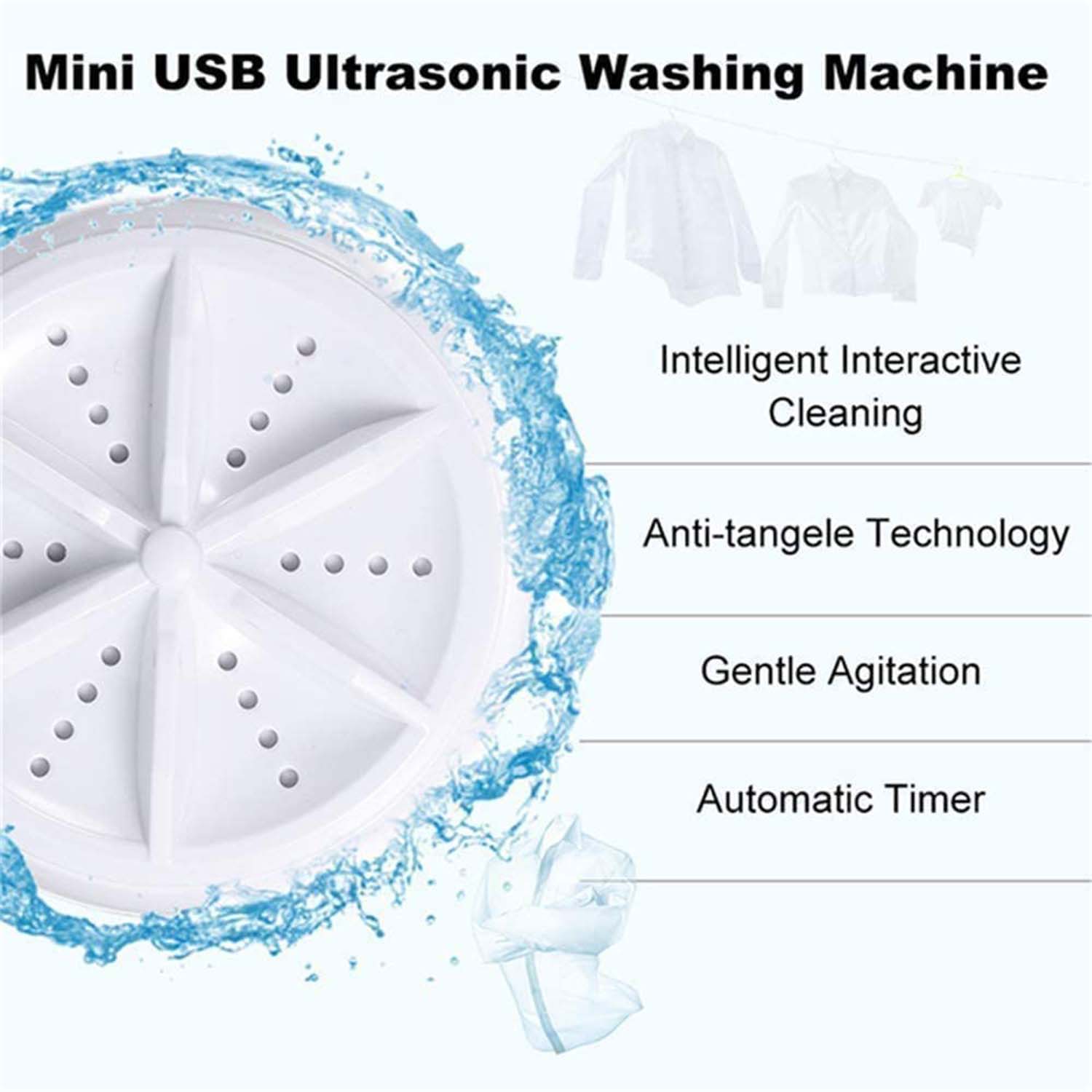 Mini Turbo Washing Machine â€“ Portable USB Washer for Home & Small Spaces