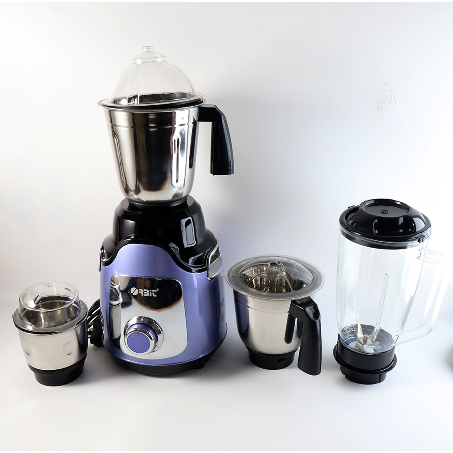 Orbit mixer grinder with polycarbonate juice jar
