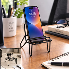 Apex chair design mobile holder stand in metal wire
