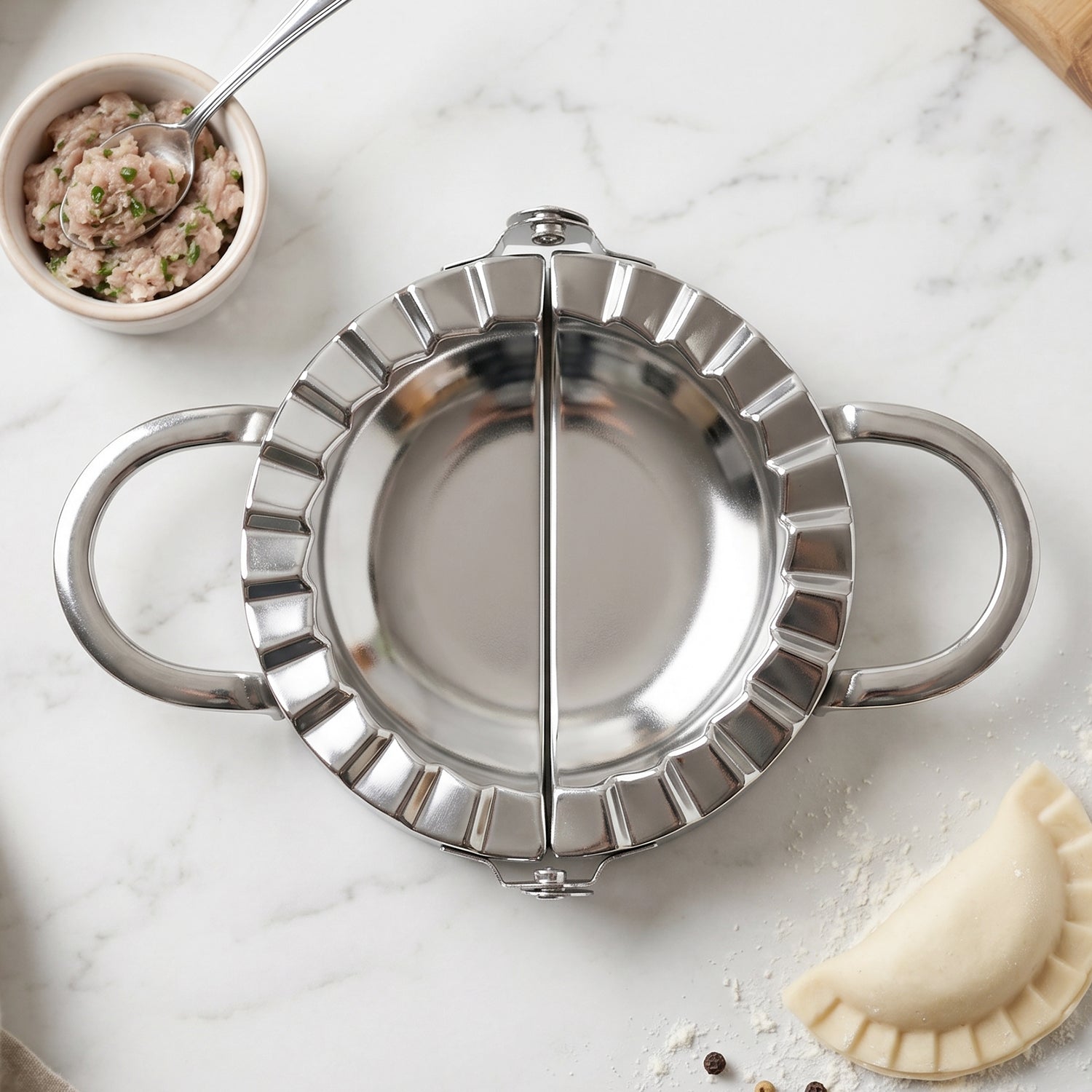 Gujiya mould for festive cooking